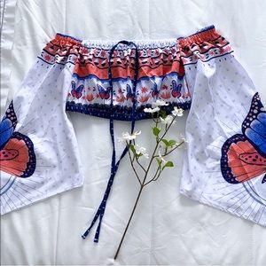 Lilifairy Butterfly Off-Shoulder Holiday